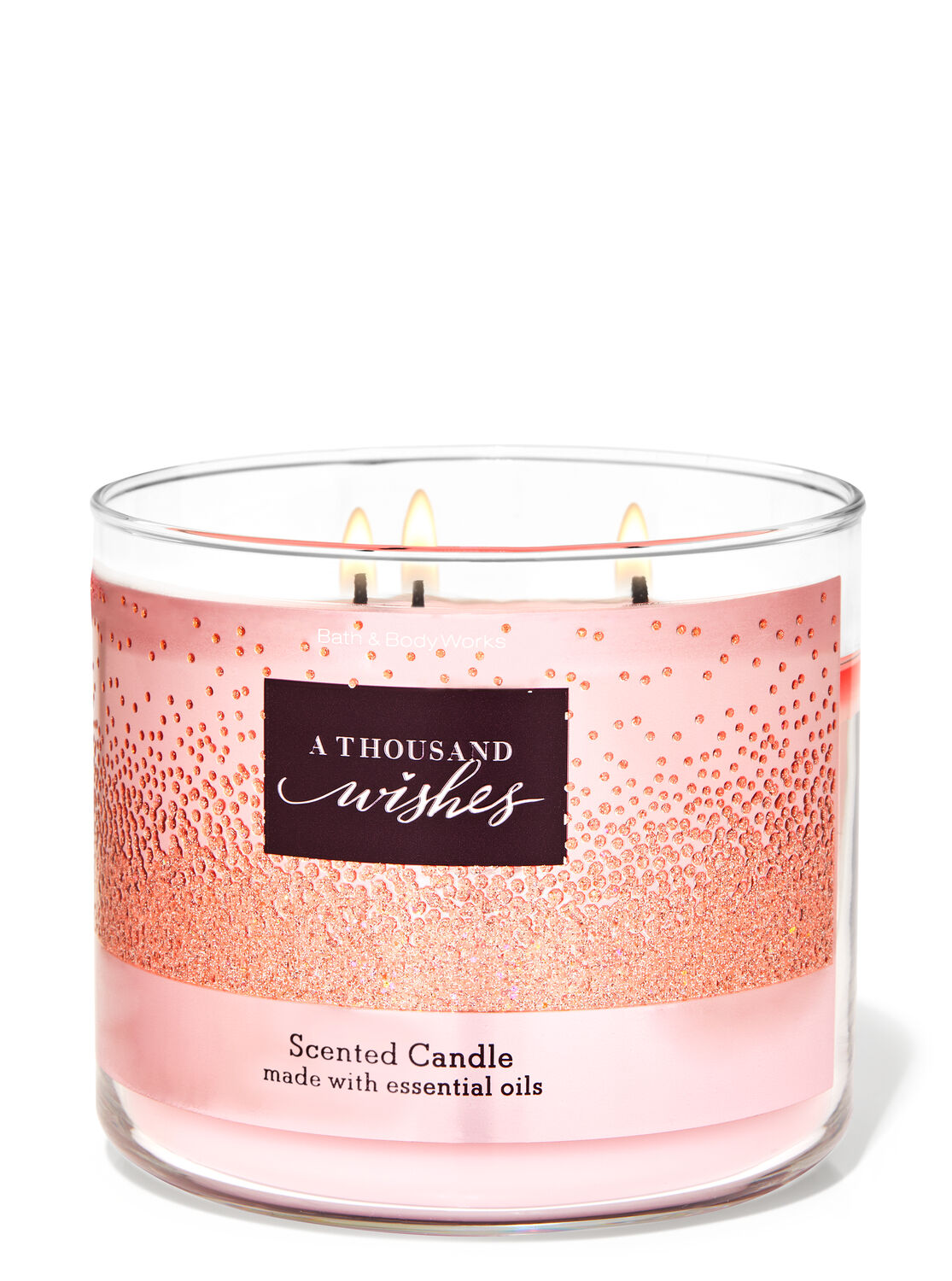 Bath and Body Works A THOUSAND WISHES 3-Wick Candle 14.5 oz NEW * 