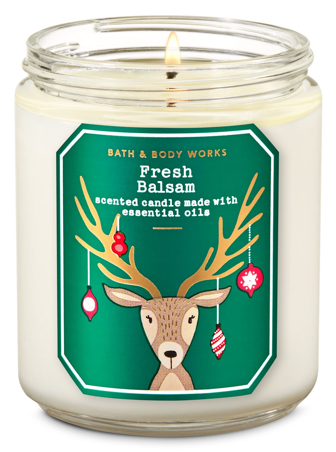 Fresh Balsam Single Wick Candle - Bath And Body Works