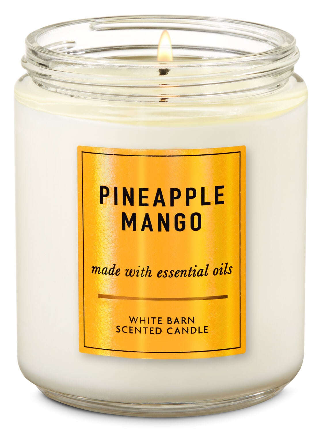 Pineapple Mango Single Wick Candle - Bath And Body Works