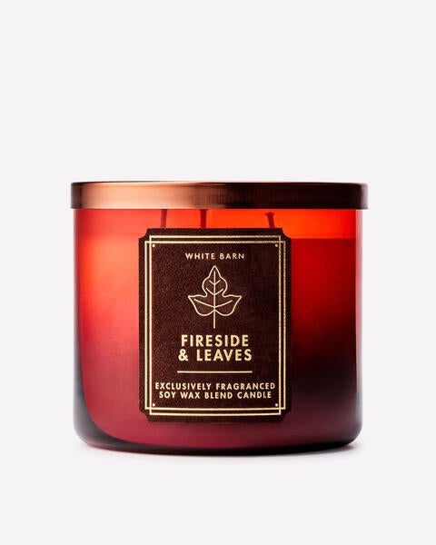 Fireside & Leaves 3-Wick Candle