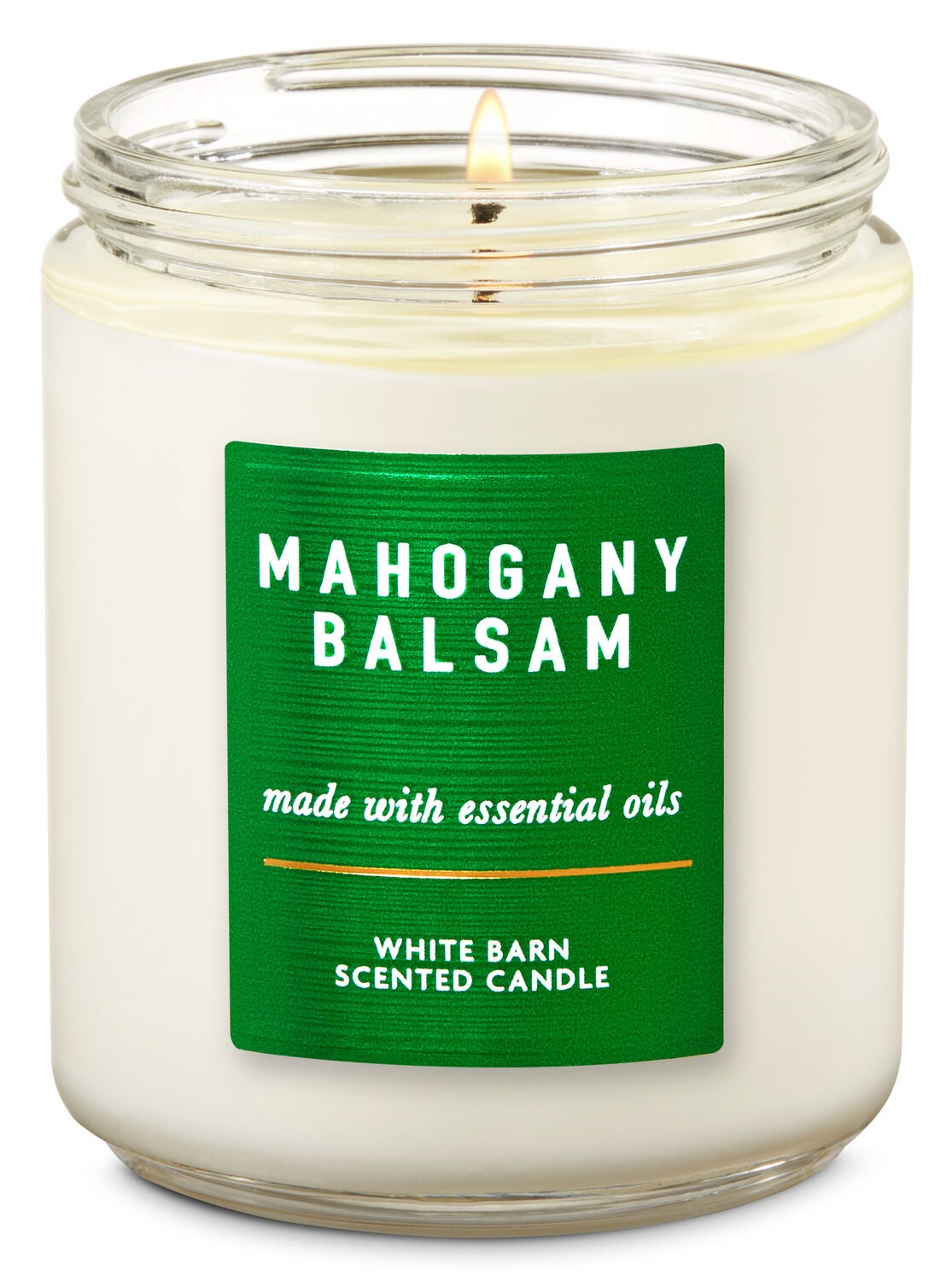 White Barn Mahogany Balsam Single Wick Candle - Bath And Body Works