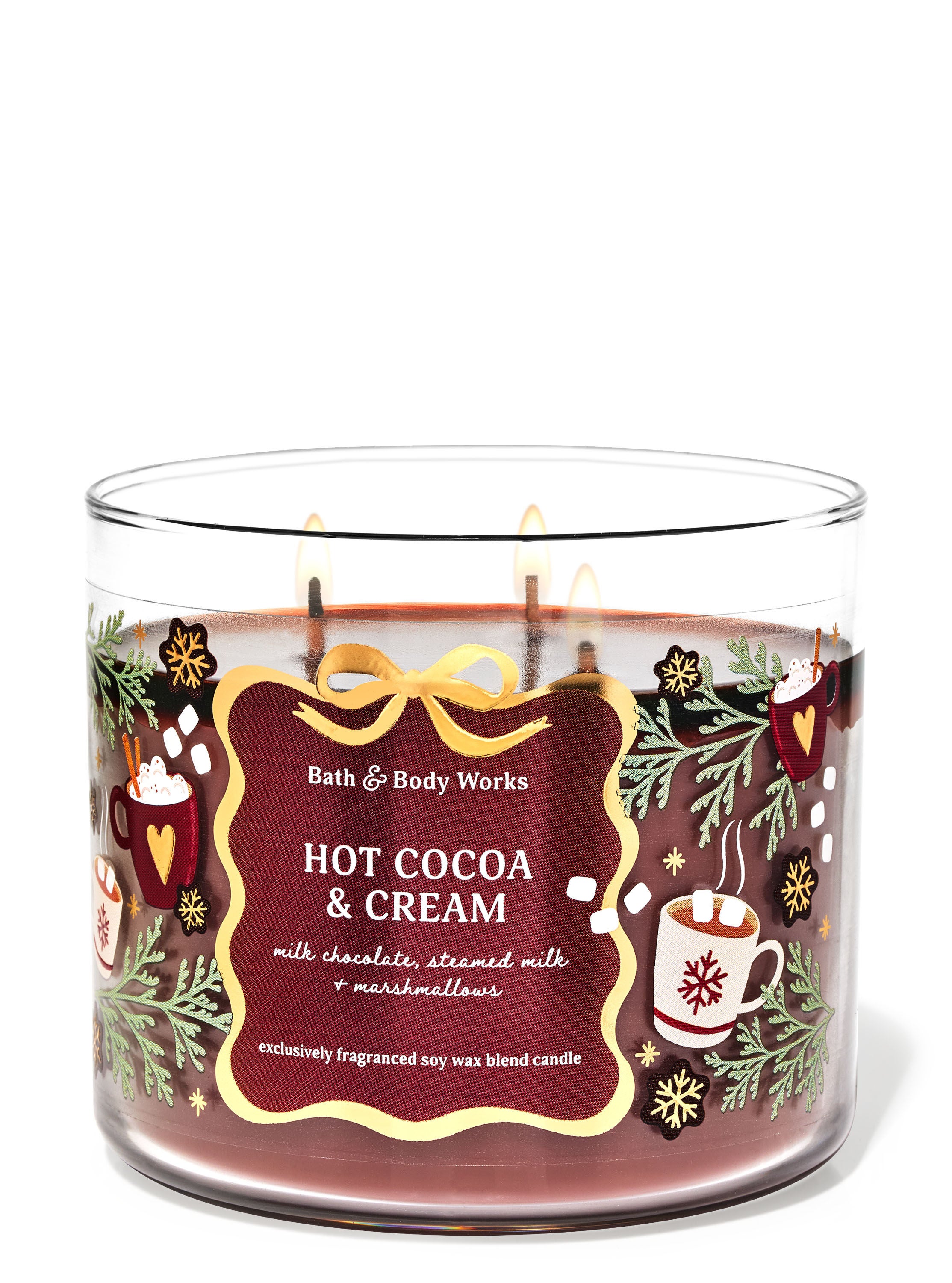 商品画像：Amazon.co.jp: Bath & Body Worksホットココアとクリーム3 Wick 1