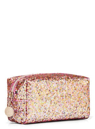 Pink Glitter Cosmetic Bag