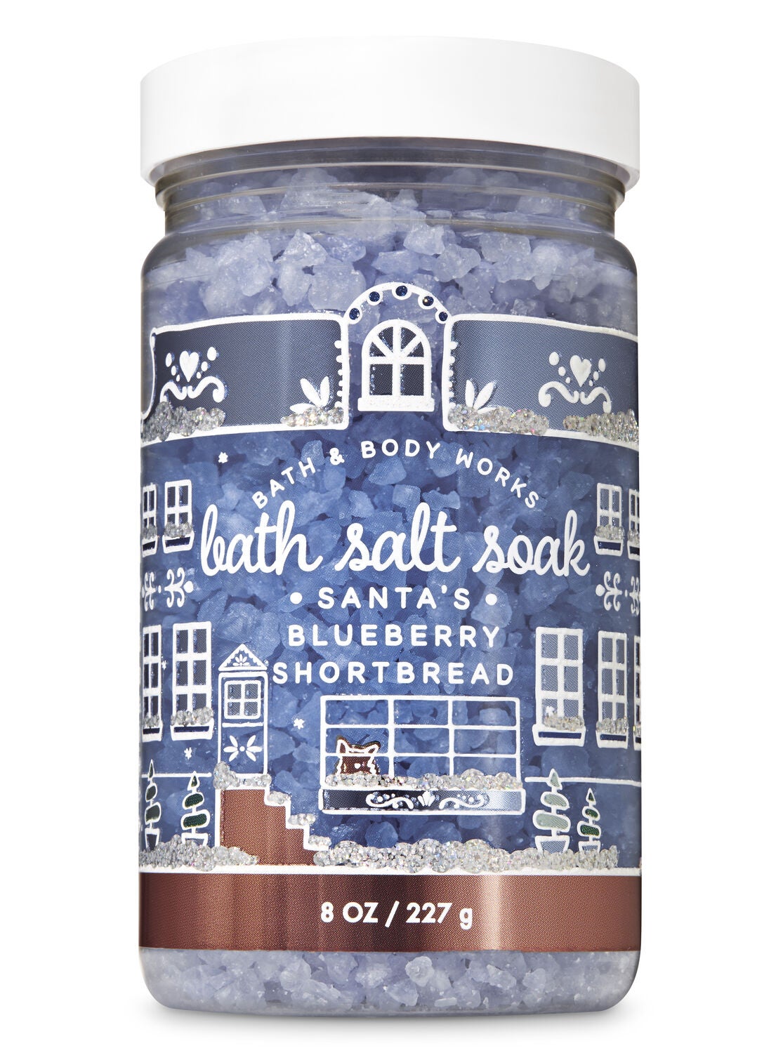 Santa's Blueberry Shortbread Bath Salt Soak - Bath And Body Works
