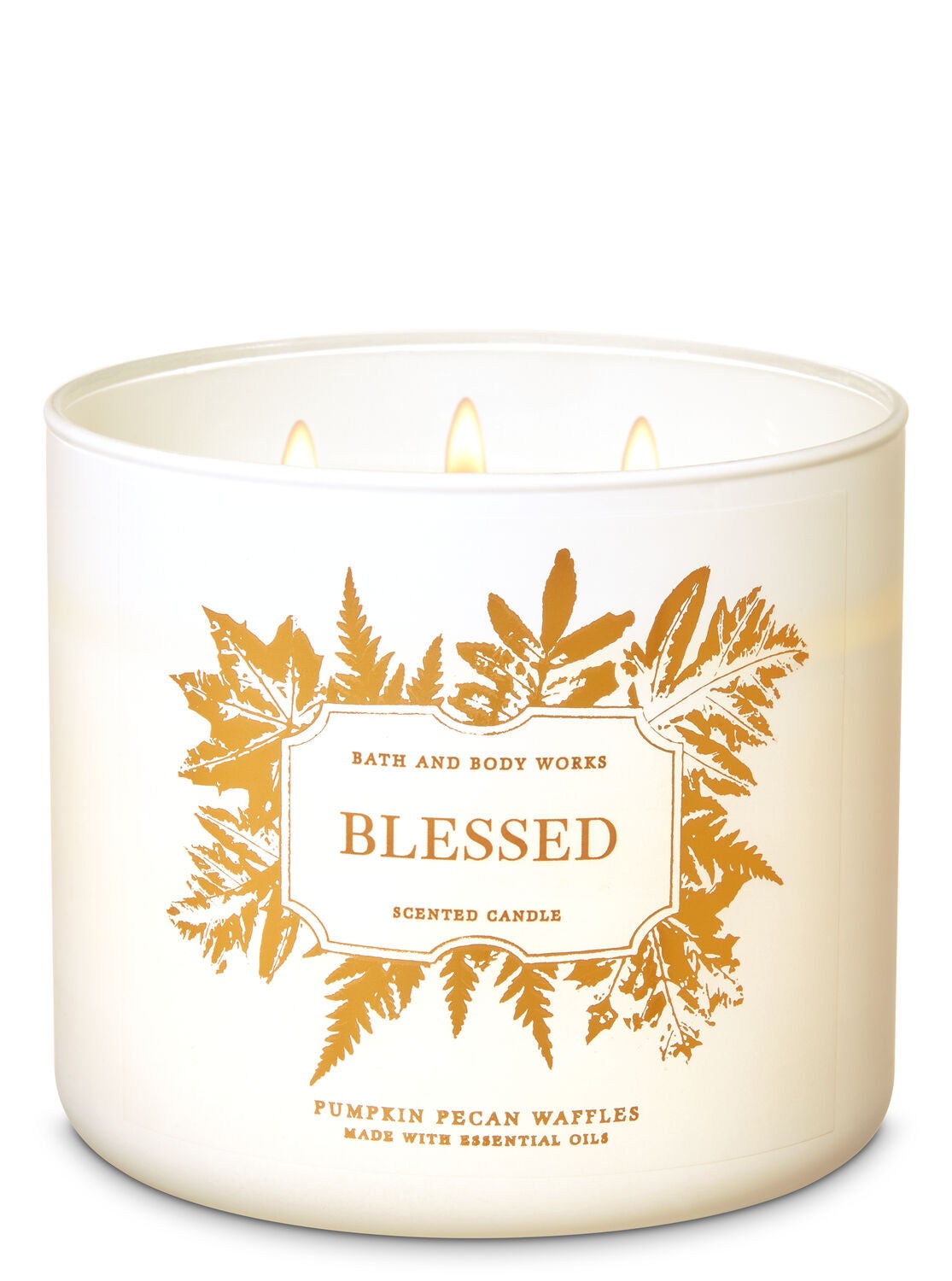Pumpkin Pecan Waffles 3-Wick Candle - Bath And Body Works