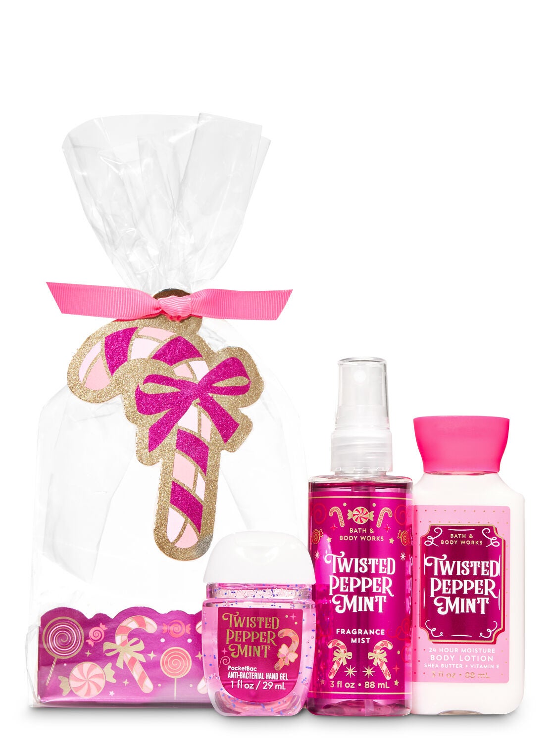 Twisted Peppermint Candy Cane Mini Gift Set - Bath And Body Works