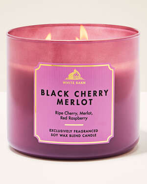 Black Cherry Merlot 3-Wick Candle