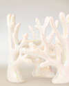 Iridescent Coral Pedestal 3-Wick Candle Holder