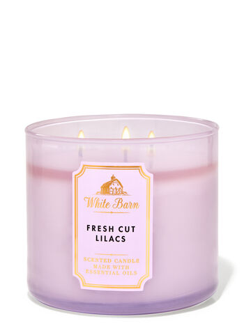 Fresh Cut Lilacs 3-Wick Candle - White Barn | Bath & Body Works