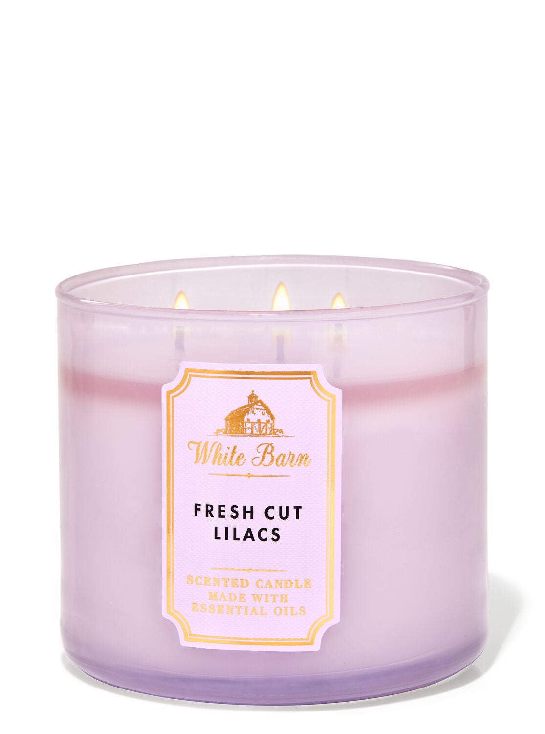 Fresh Cut Lilacs 3-Wick Candle - White Barn | Bath & Body Works