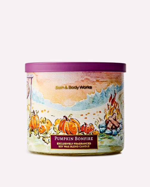 Pumpkin Bonfire 3-Wick Candle