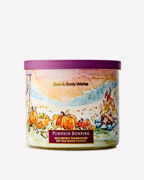 Pumpkin Bonfire 3-Wick Candle