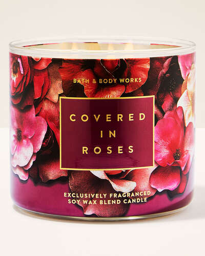 Covered In Roses 3-Wick Candle