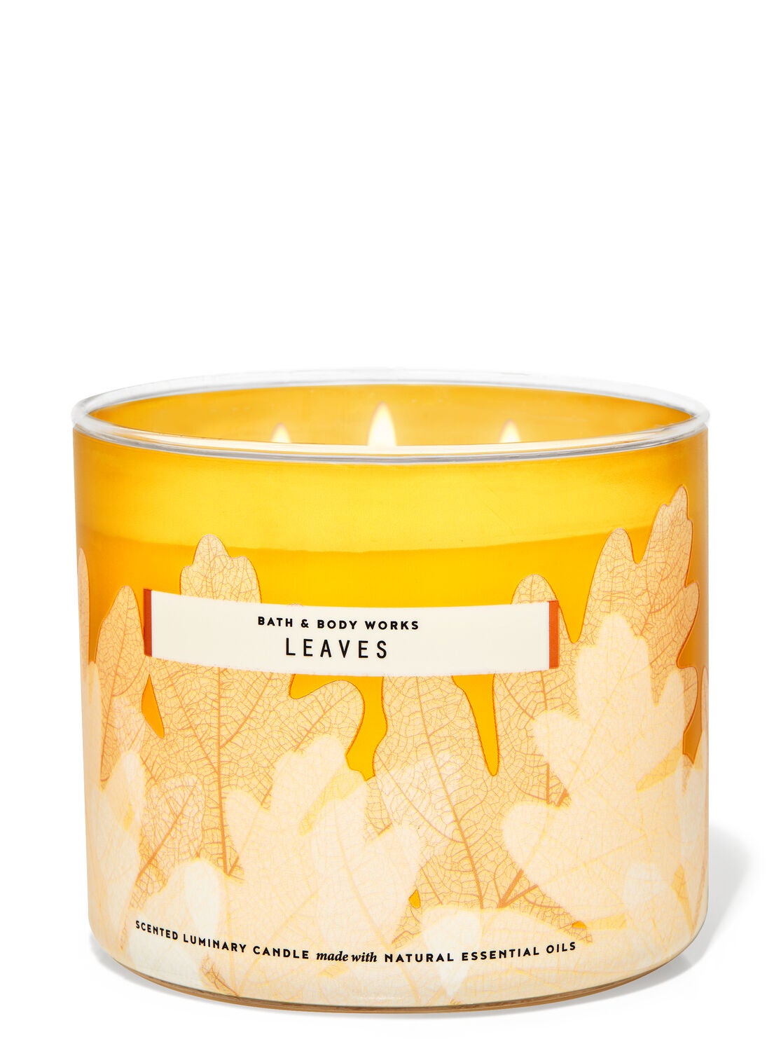 Leaves 3-Wick Candle | Bath &amp; Body Works
