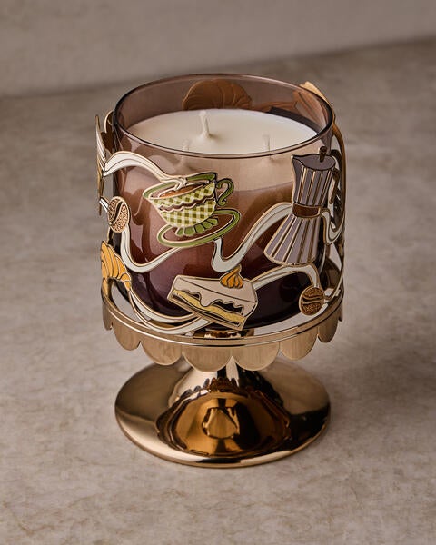 Coffee Time 3-Wick Candle Holder