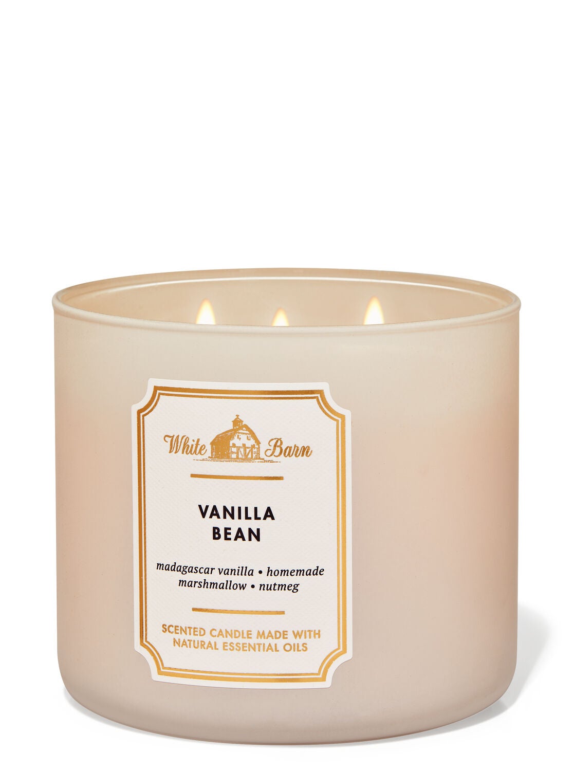 Vanilla Bean 3 Wick Candle White Barn Bath Body Works Vanilla Bean 3 Wick Candle White Barn Bath Body Works