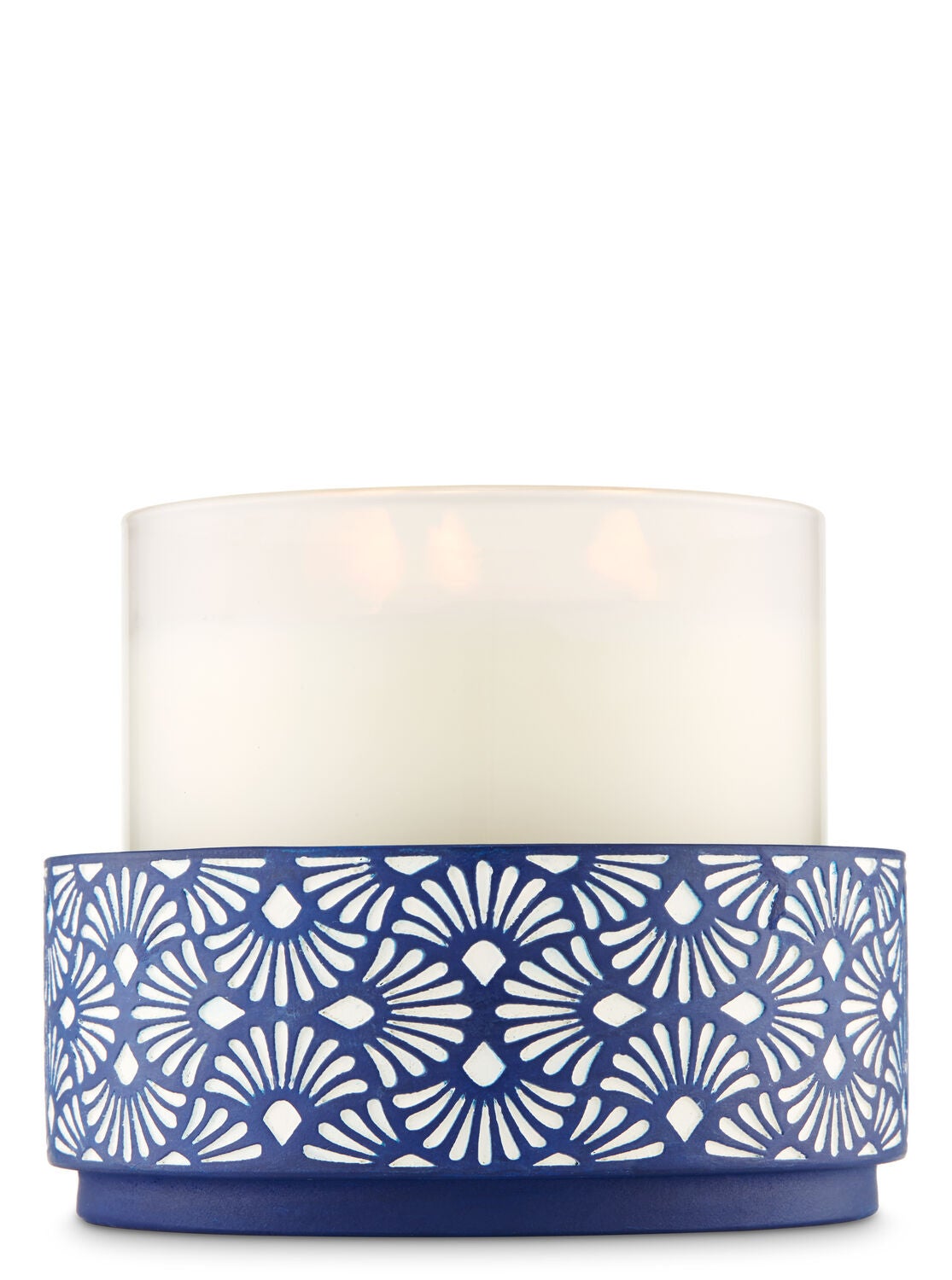 Blue Artistic Resin 3-Wick Candle Holder - Bath And Body Works