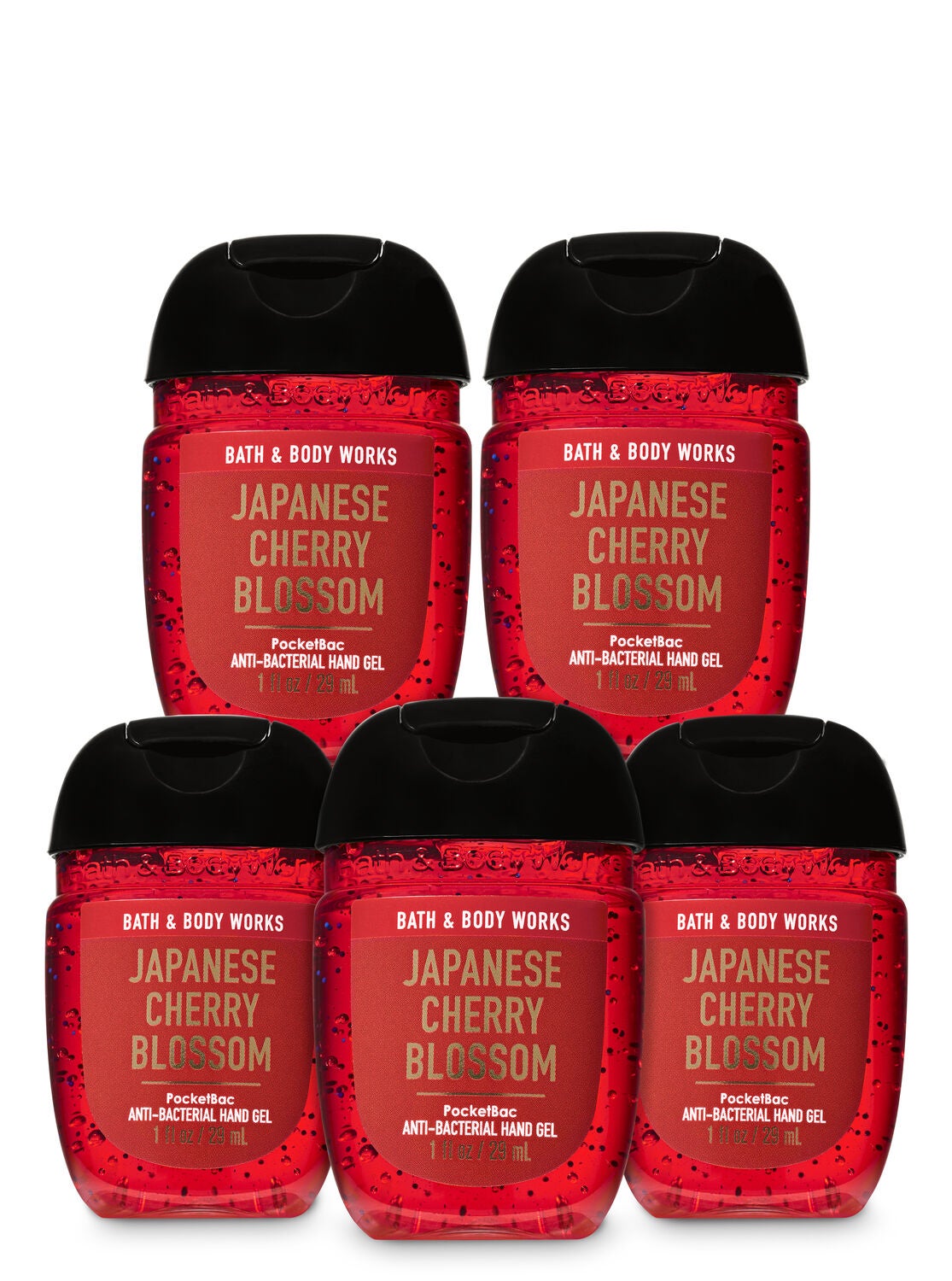 Japanese Cherry Blossom PocketBac Hand Sanitizers, 5-Pack - Bath And Body Works
