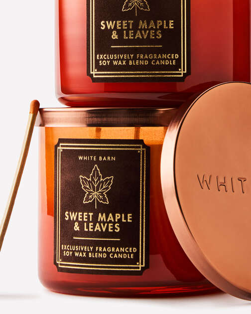 Sweet Maple & Leaves 3-Wick Candle