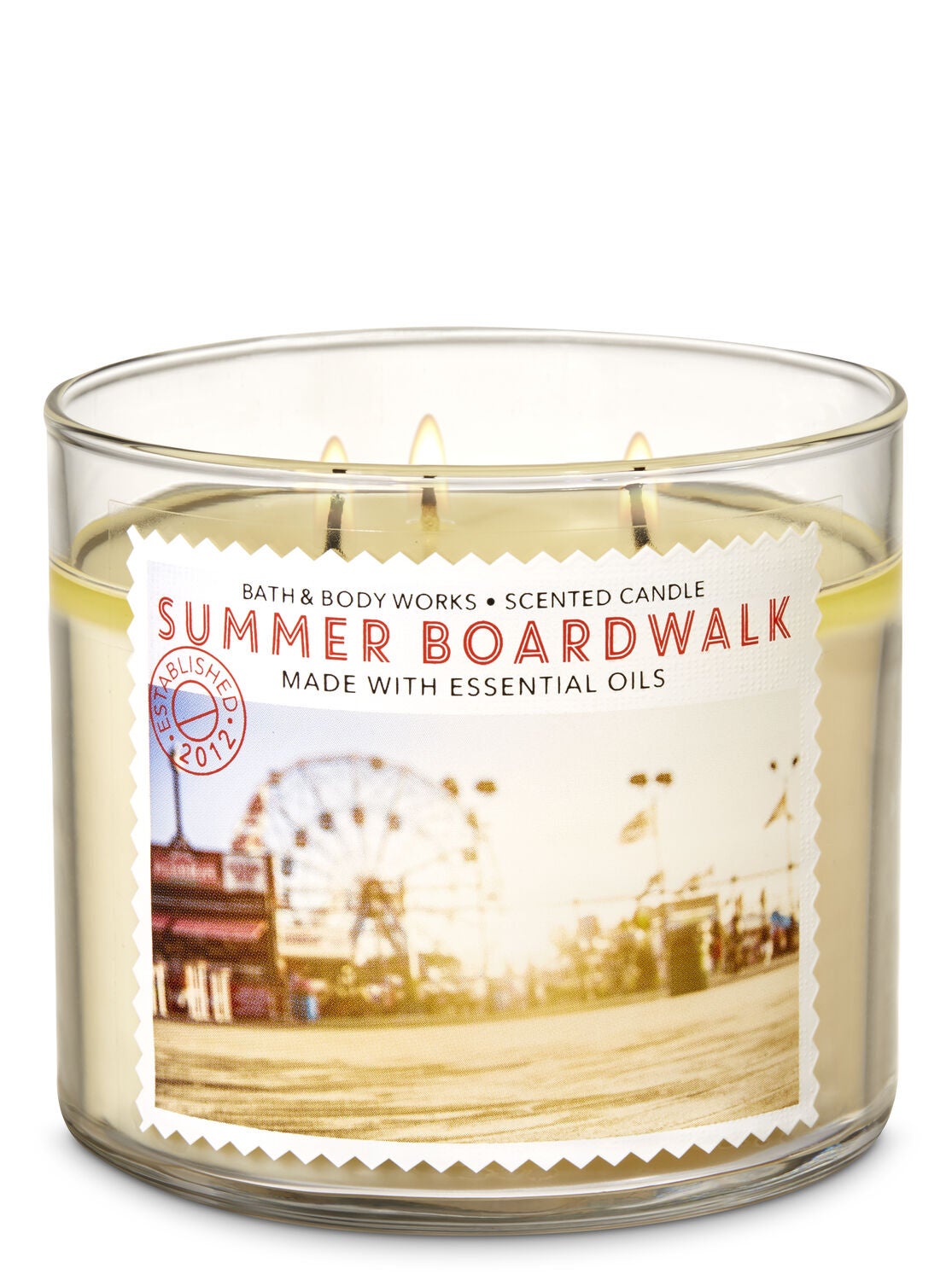 Summer Boardwalk 3-Wick Candle - Bath And Body Works
