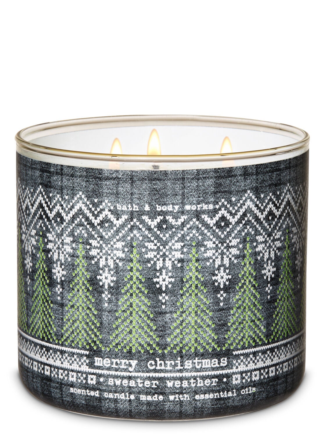 Sweater Weather 3-Wick Candle - Bath And Body Works
