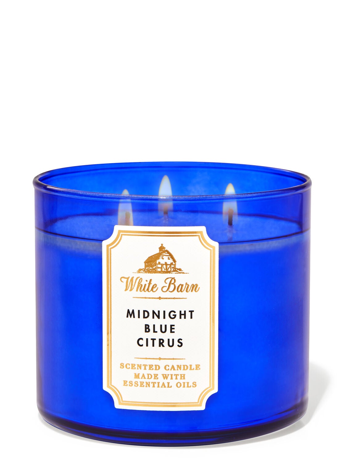 Midnight Blue Citrus 3-Wick Candle 