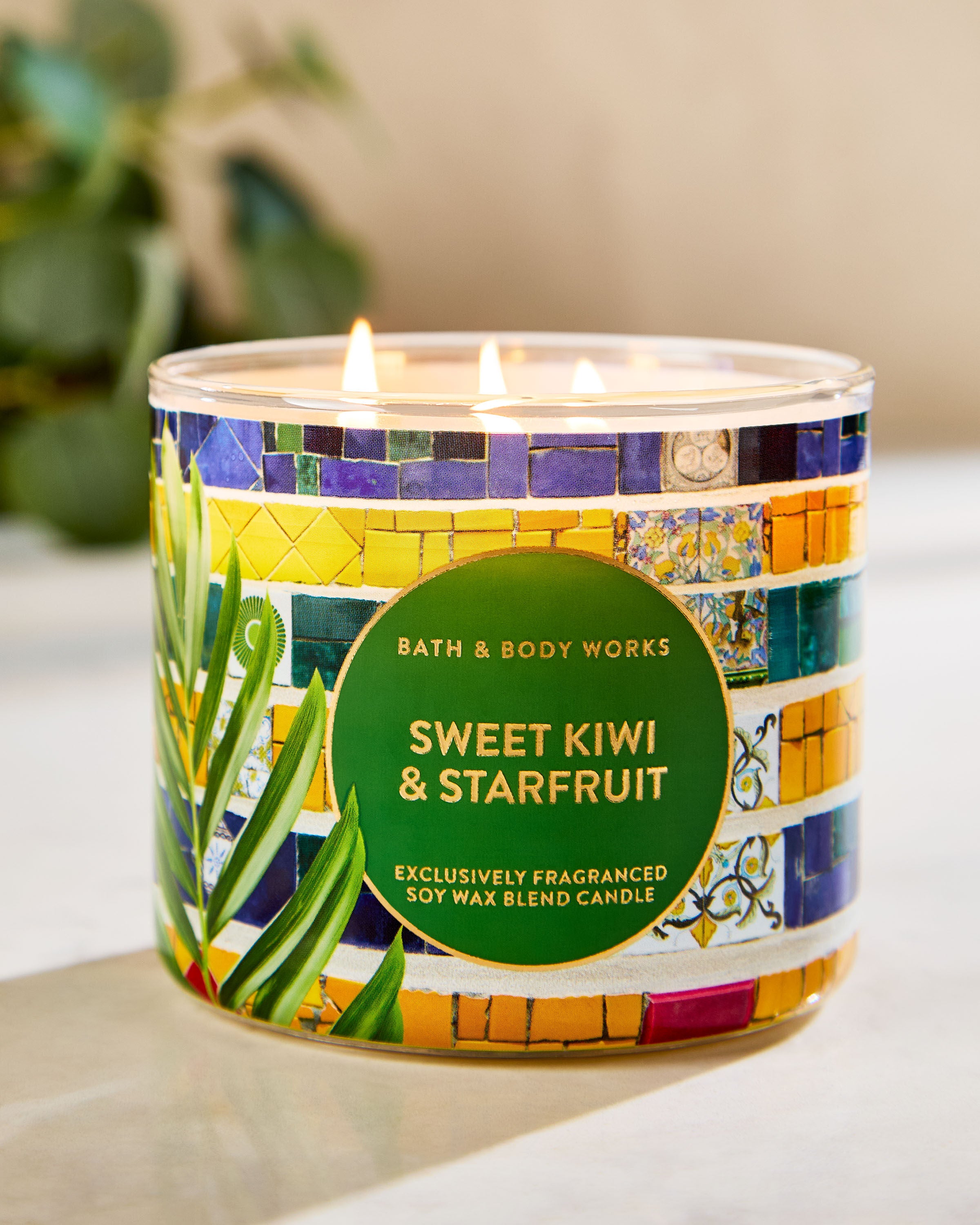 Sweet Kiwi & Starfruit 3-Wick Candle | Bath & Body Works