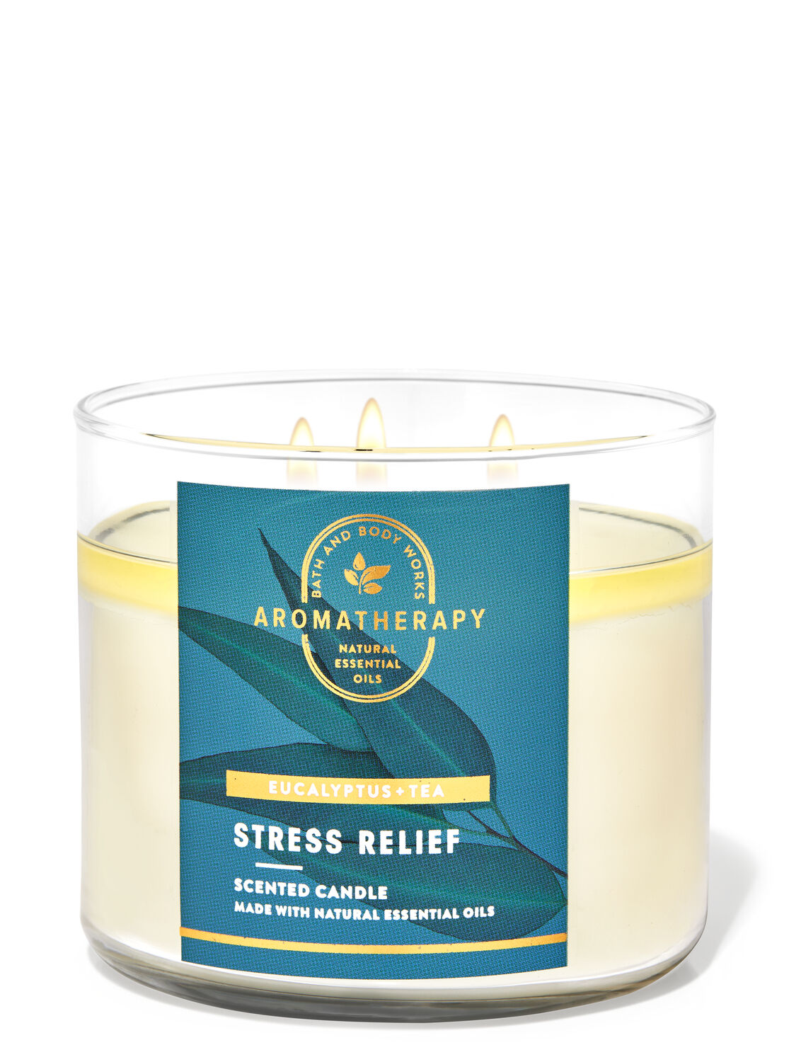 2x Bad/Body Works Aromatherapie Stress Relief Eucalyptus Tea Single Docht Kerzen 