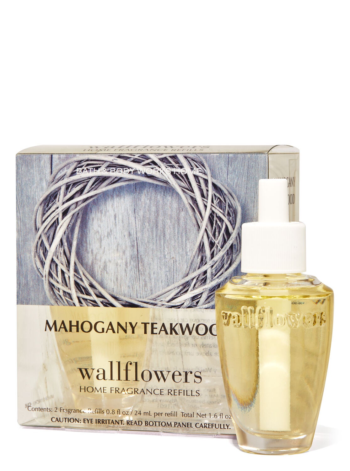 Mahogany Teakwood Wallflowers Refills, 2-Pack - Bath And Body Works