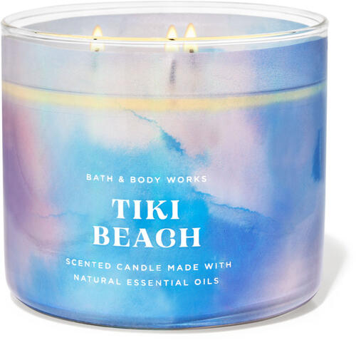 Bath & Body Works, White Barn 3-Wick Candle w/Essential Oils - 14.5 oz -  New Core Scents! (Tiki Beach)