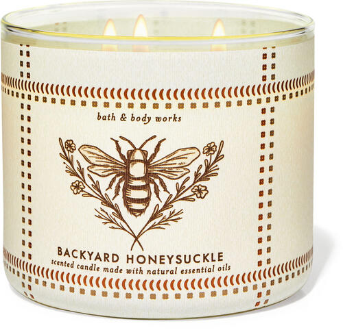 Backyard Honeysuckle 3-Wick Candle