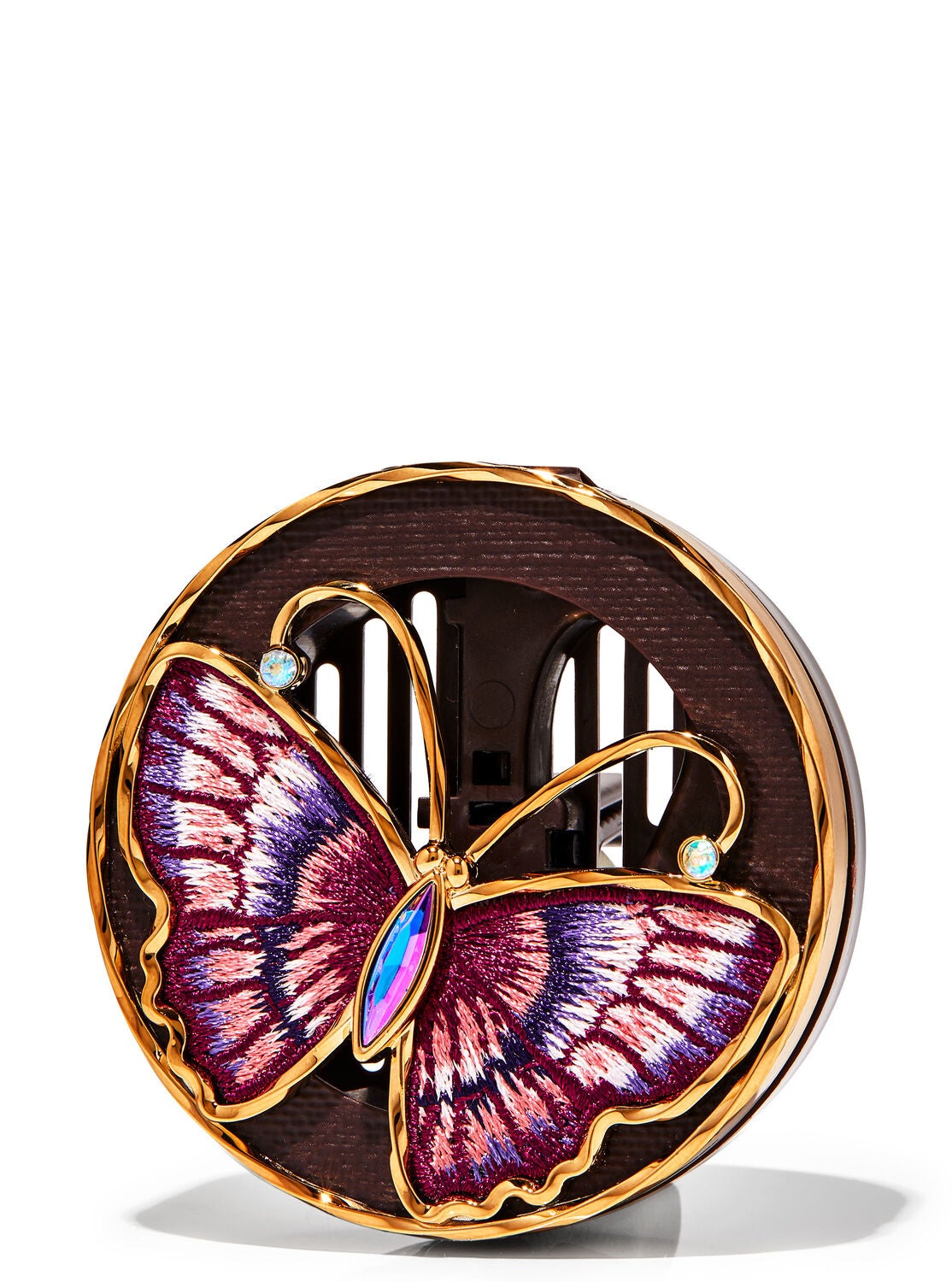 Embroidered Moth Car Fragrance Holder