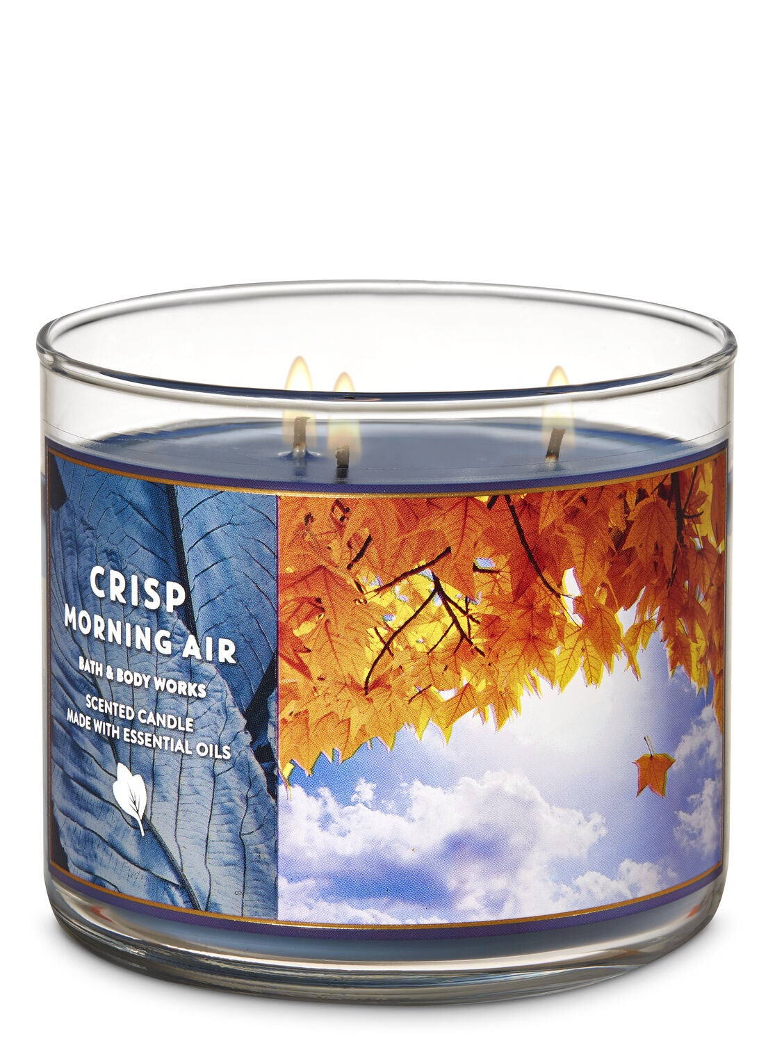 Crisp Morning Air 3-Wick Candle - Bath And Body Works