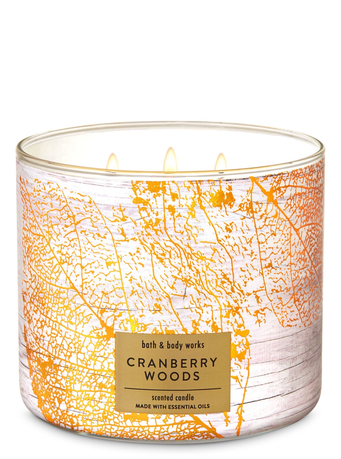 Cranberry Woods 3-Wick Candle - Bath And Body Works