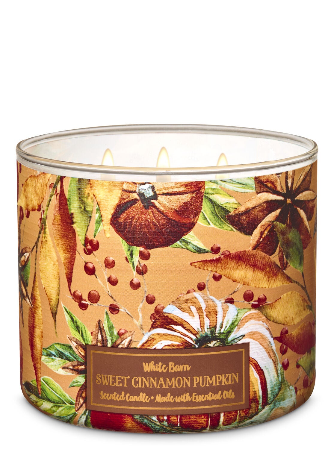 Sweet Cinnamon Pumpkin 3-Wick Candle - Bath And Body Works