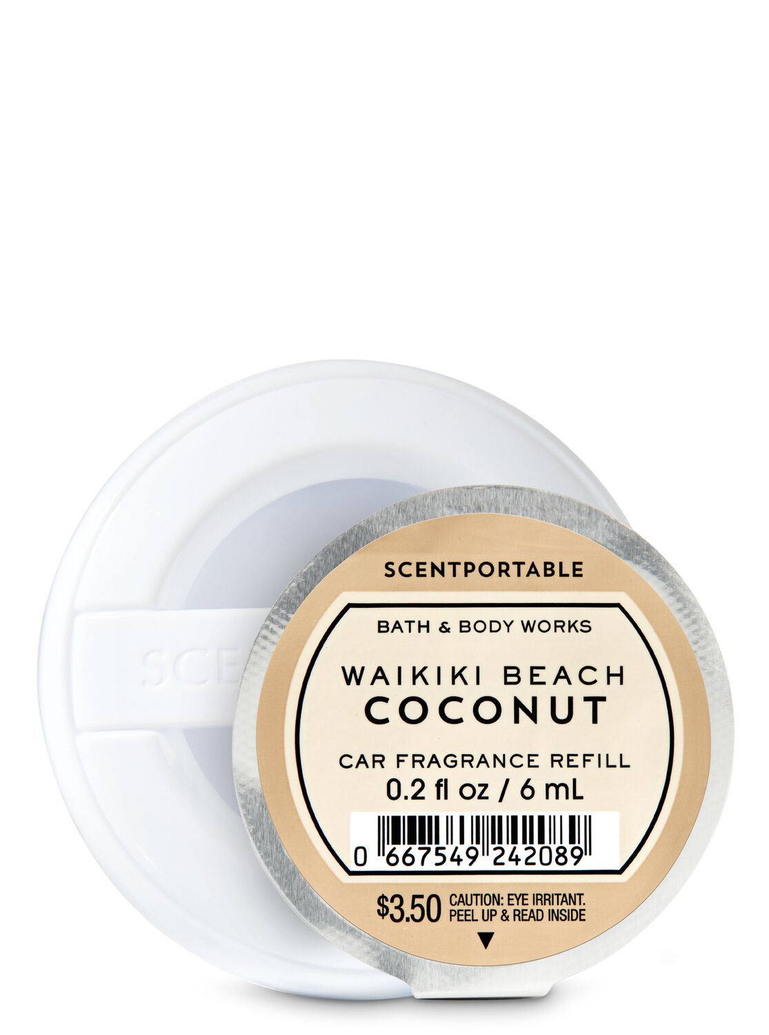 Waikiki Beach Coconut Car Fragrance Refill - Bath And Body Works