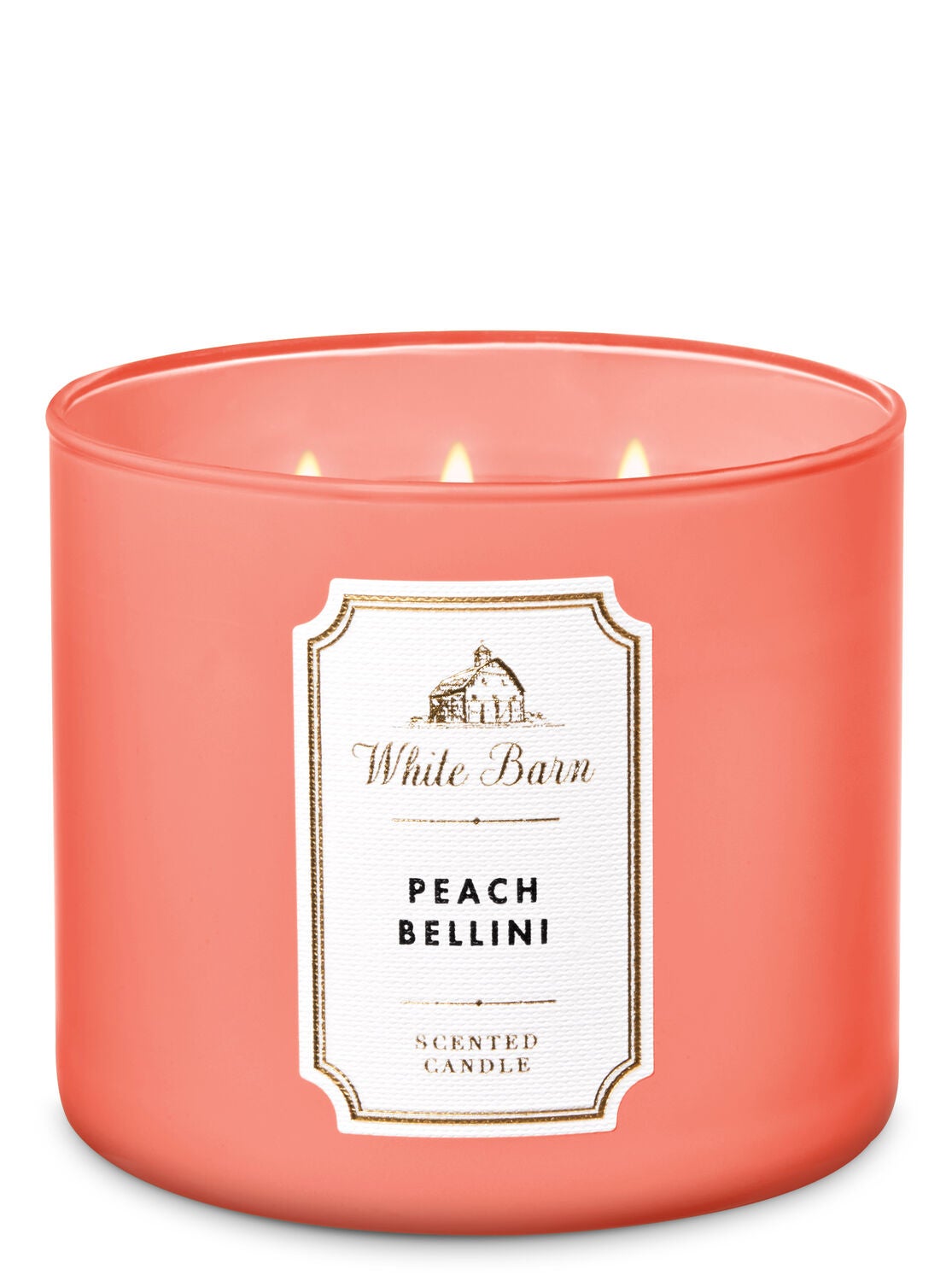 White Barn Peach Bellini 3-Wick Candle - Bath And Body Works