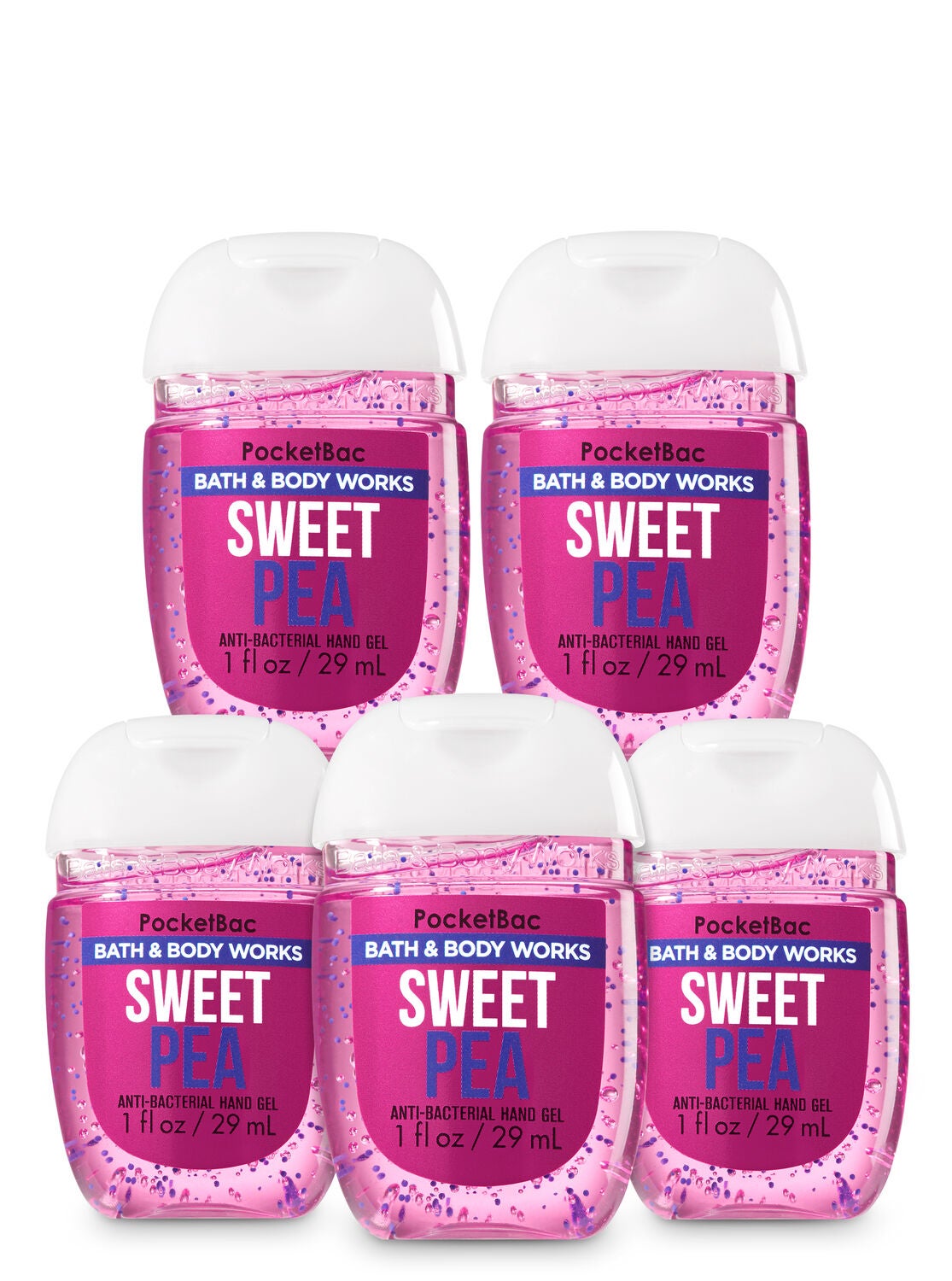 Sweet Pea Pocketbac Hand Sanitizer 5-Pack - Bath And Body Works