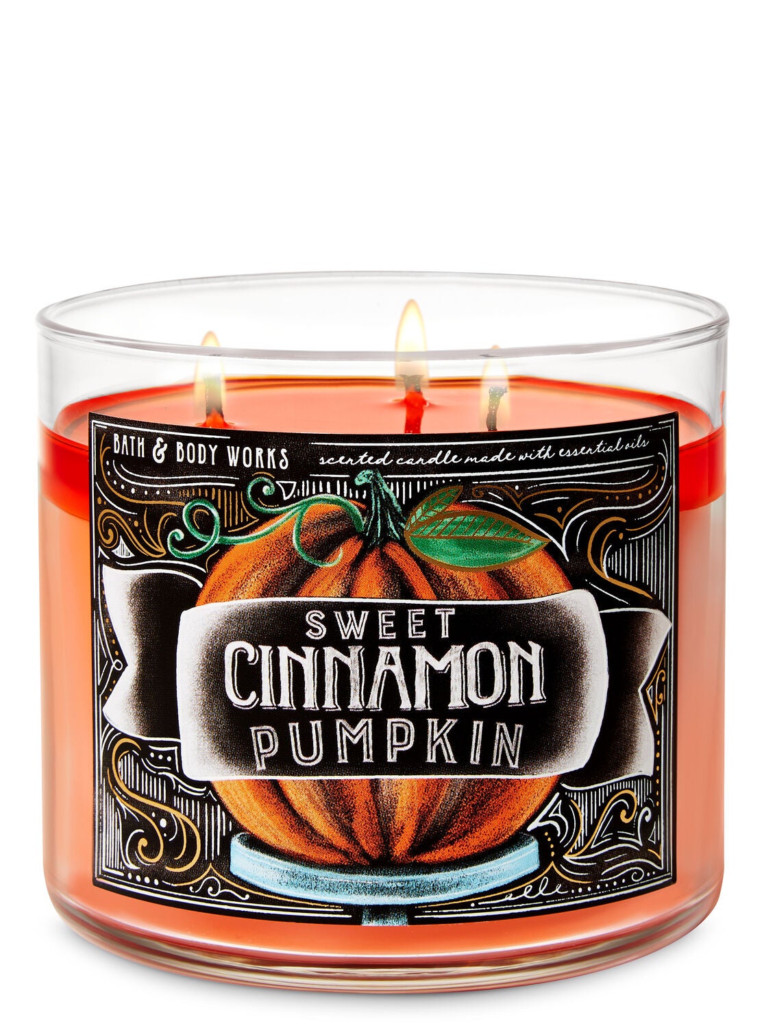 Sweet Cinnamon Pumpkin 3-Wick Candle - Bath And Body Works