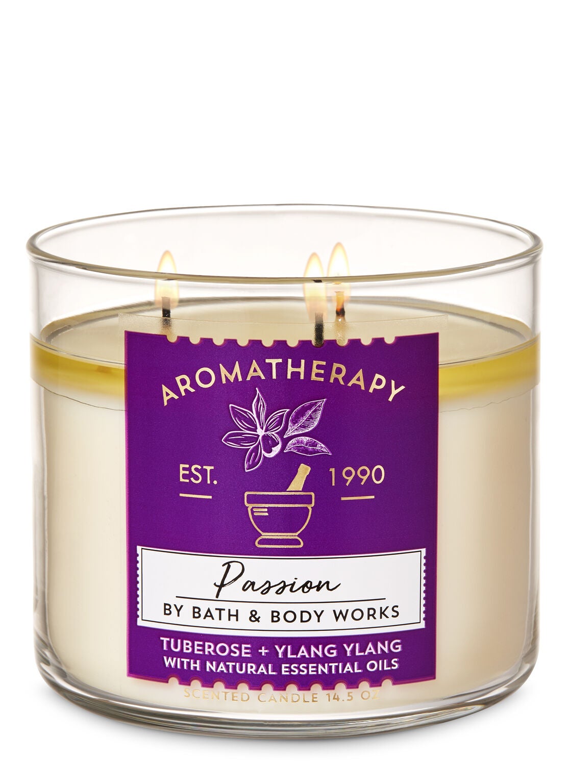 Aromatherapy Tuberose Ylang Ylang 3-Wick Candle - Bath And Body Works
