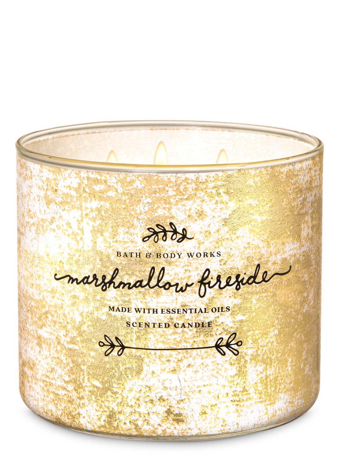 Marshmallow Fireside 3-Wick Candle - Bath And Body Works