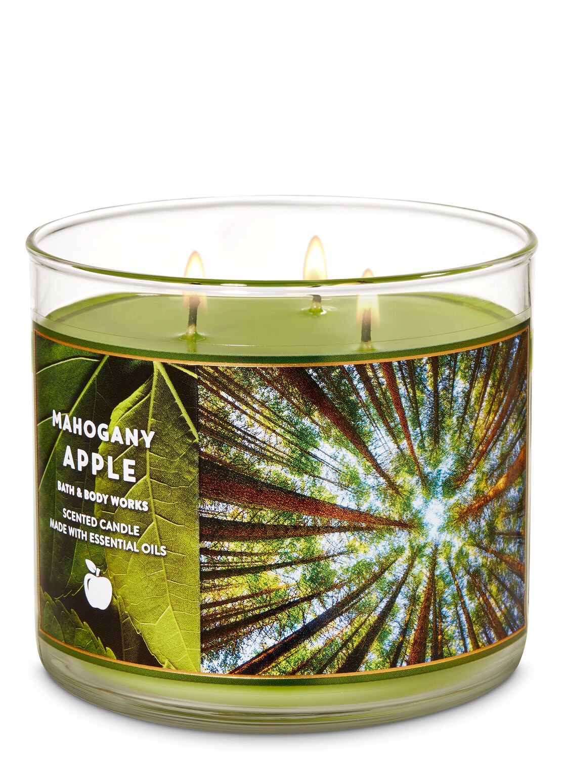 Mahogany Apple 3-Wick Candle - Bath And Body Works