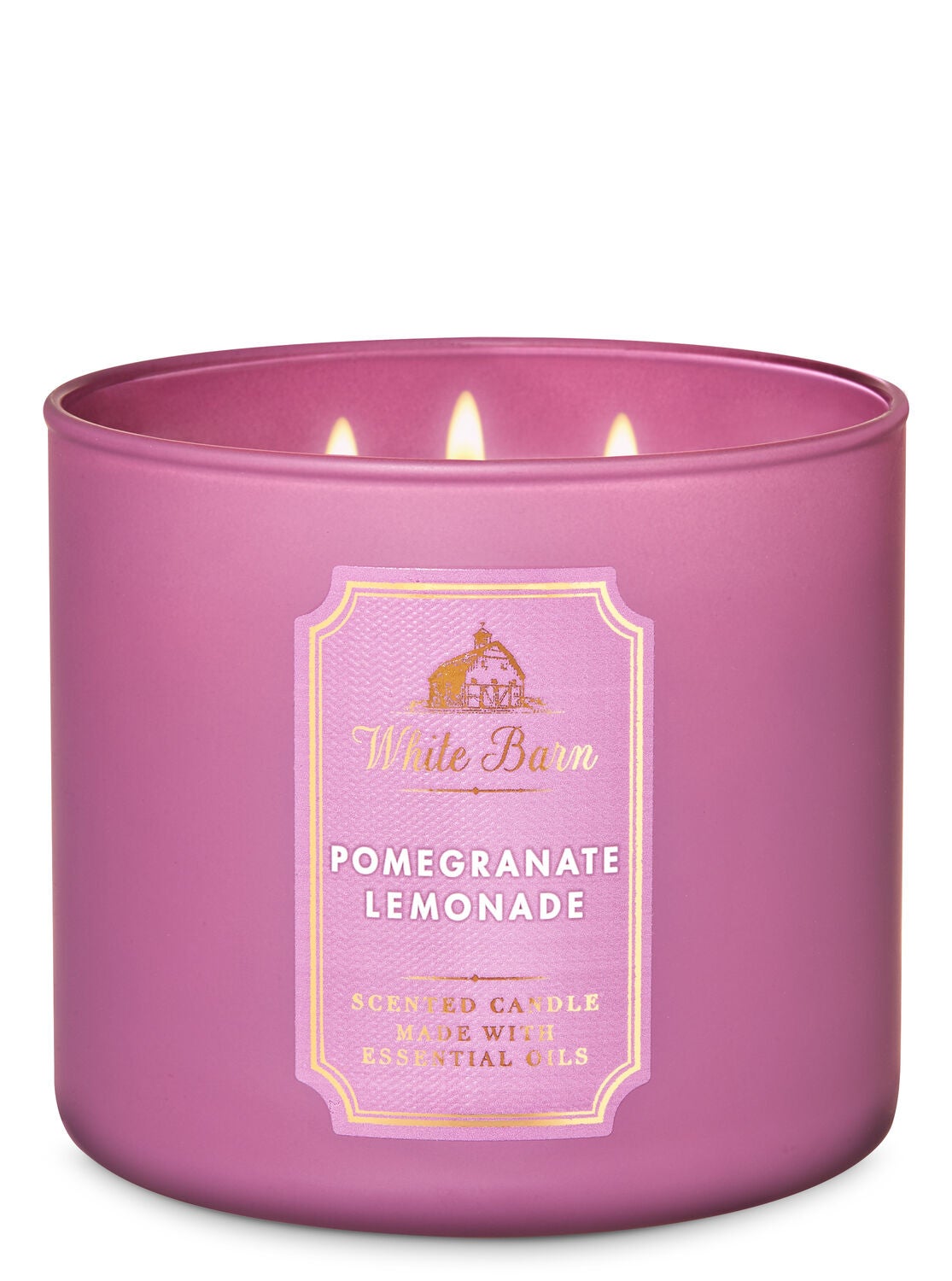 White Barn Pomegranate Lemonade 3-Wick Candle - Bath And Body Works
