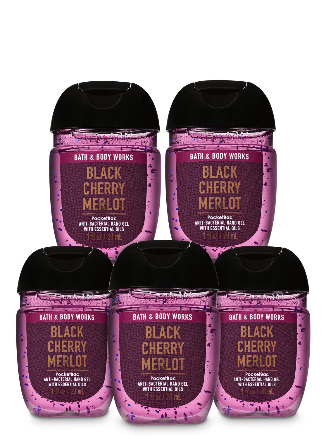 Black Cherry Merlot PocketBac Hand Sanitizer, 5-Pack