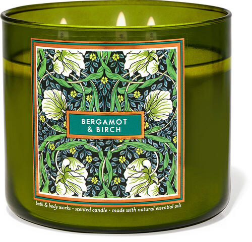 Bergamot &amp; Birch 3-Wick Candle