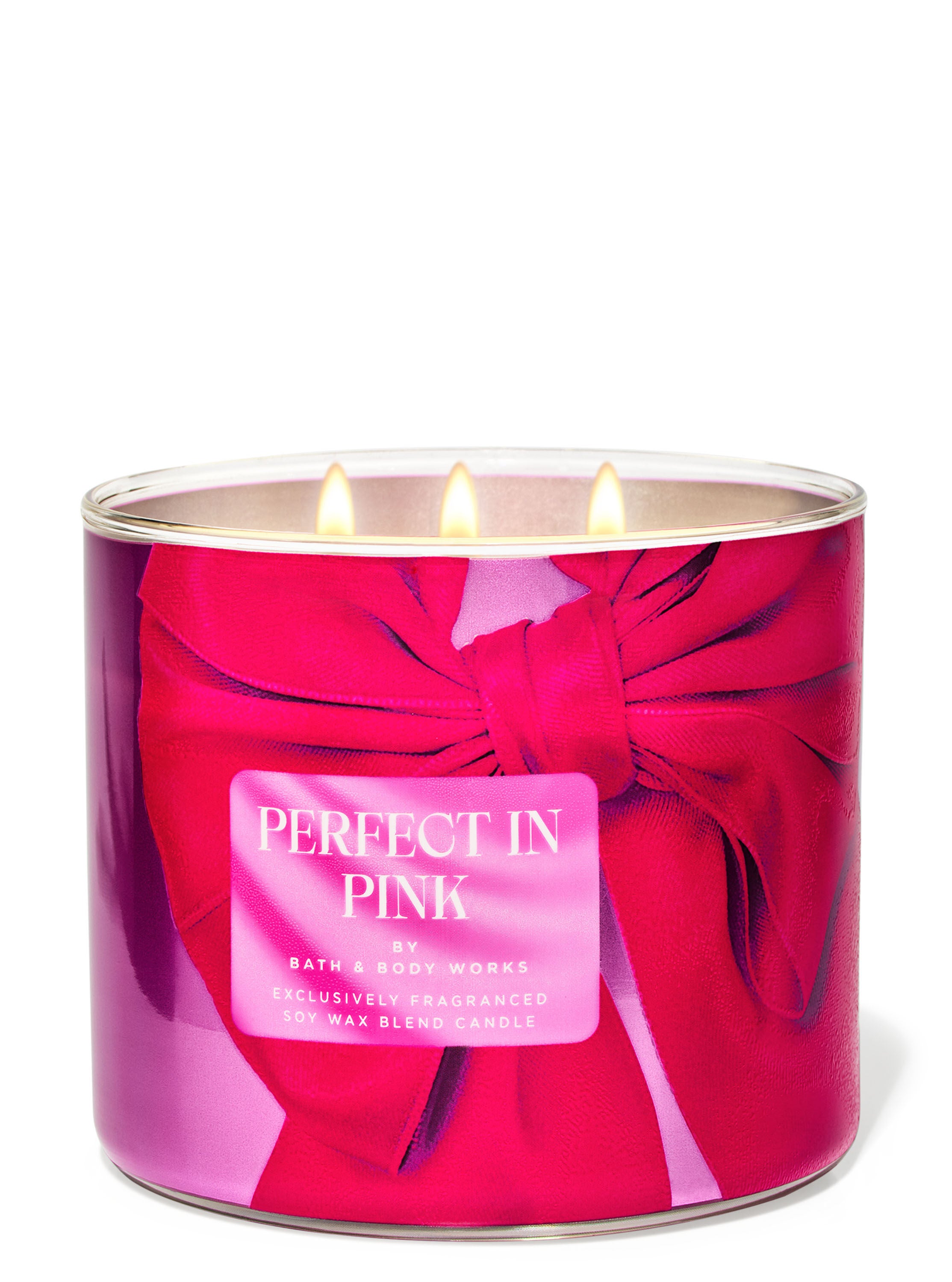 bath and body works pink candle