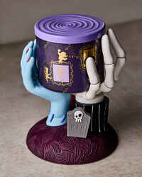 Jack Skellington & Sally Hands Pedestal 3-Wick Candle Holder