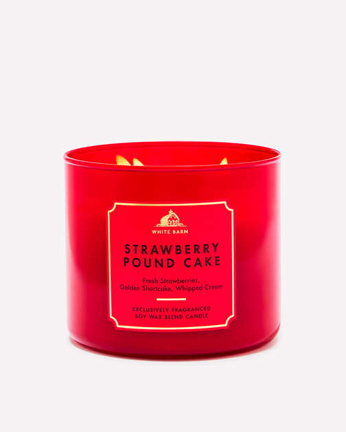 Strawberry Pound Cake 3-Wick Candle