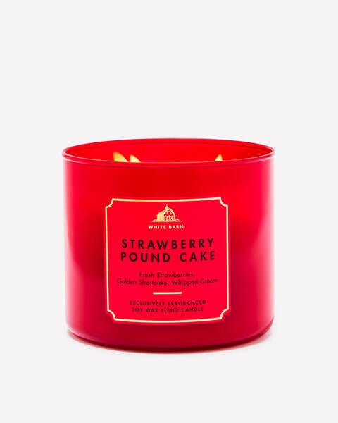Strawberry Pound Cake 3-Wick Candle