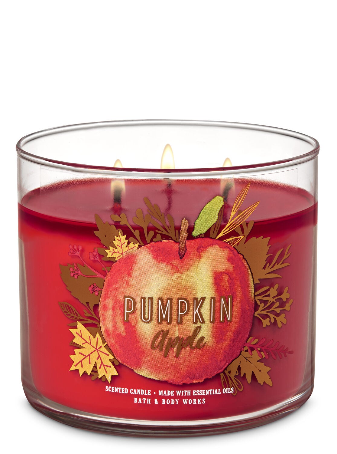 Pumpkin Apple 3-Wick Candle - Bath And Body Works